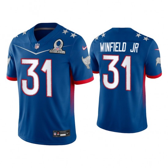 NFL Tampa Bay Buccaneers Antoine Winfield Jr 31 Nike Royal 2022 NFC Pro Bowl Jersey