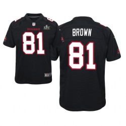 NFL Tampa Bay Buccaneers Antonio Brown 81 Nike Black 2021 Super Bowl LV Jersey