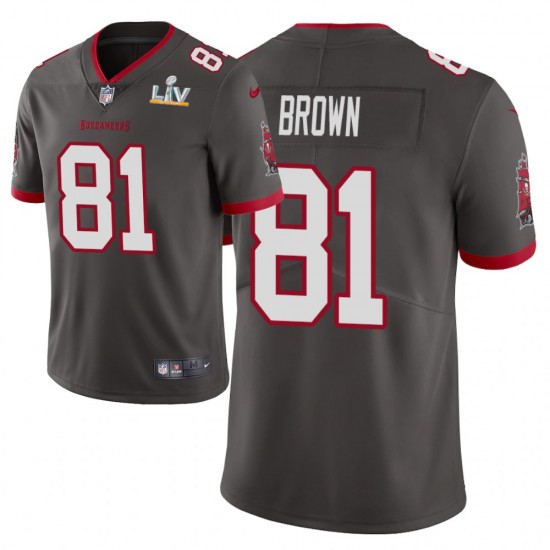 NFL Tampa Bay Buccaneers Antonio Brown 81 Nike Brown 2021 Super Bowl LV Jersey