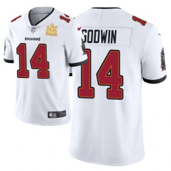 NFL Tampa Bay Buccaneers Chris Godwin 14 Nike White 2021 Super Bowl LV Champions Jersey