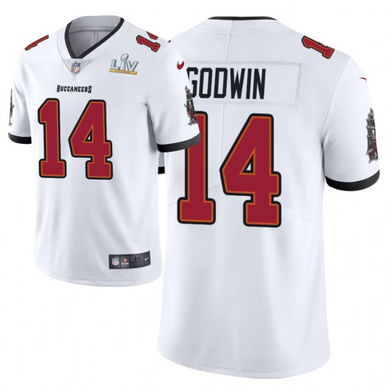 NFL Tampa Bay Buccaneers Chris Godwin 14 Nike White 2021 Super Bowl LV Jersey