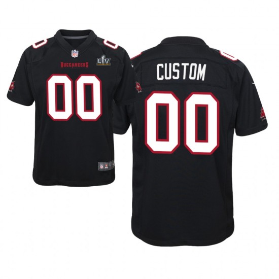 NFL Tampa Bay Buccaneers Custom Nike Black 2021 Super Bowl LV Jersey
