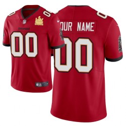 NFL Tampa Bay Buccaneers Custom Nike Red 2021 Super Bowl LV Champions Jersey