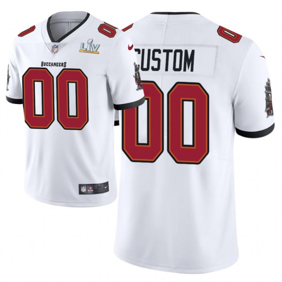 NFL Tampa Bay Buccaneers Custom Nike White 2021 Super Bowl LV Jersey