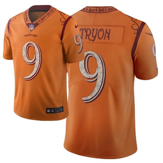 NFL Tampa Bay Buccaneers Joe Tryon 9 Nike Orange 2021 Draft Jersey