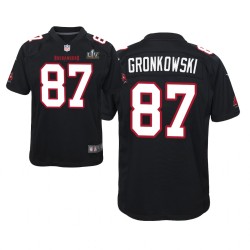 NFL Tampa Bay Buccaneers Rob Gronkowski 87 Nike Black 2021 Super Bowl LV Jersey