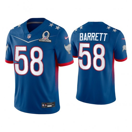 NFL Tampa Bay Buccaneers Shaquil Barrett 58 Nike Royal 2022 NFC Pro Bowl Jersey