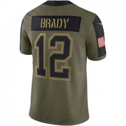 NFL Tampa Bay Buccaneers Tom Brady 12 Nike 2021 Salute to Service Jersey