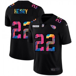 NFL Tennessee Titans Derrick Henry 22 Nike 2020 Multicolor Black Jersey