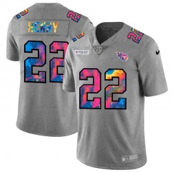 NFL Tennessee Titans Derrick Henry 22 Nike 2020 Multicolor Grey Jersey