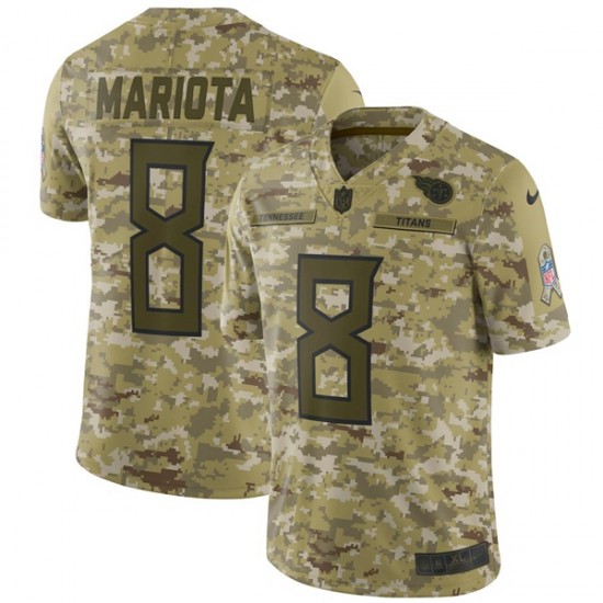 NFL Tennessee Titans MARIOTA 8 Nike Salute to Service Jersey