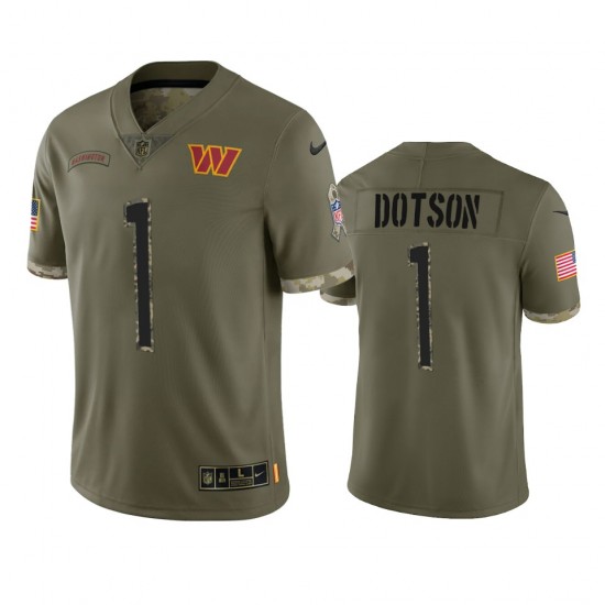 NFL Washington Commanders Jahan Dotson 1 Nike 2022 Salute to Service Jersey