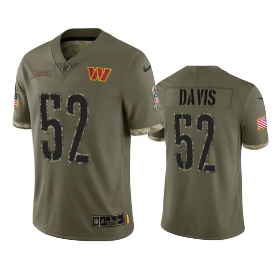 NFL Washington Commanders Jamin Davis 52 Nike 2022 Salute to Service Jersey