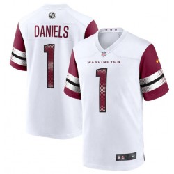 NFL Washington Commanders Jayden Daniels Nike White 2024 Draft Jersey