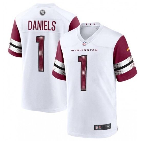 NFL Washington Commanders Jayden Daniels Nike White 2024 Draft Jersey