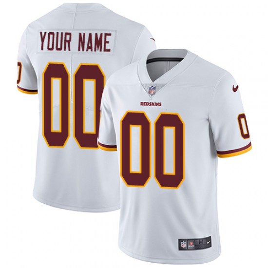 NFL Washington Redskins Custom White Jersey