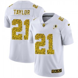 NFL Washington Redskins Sean Taylor 21 Nike Flocked Leopard Print White Jersey