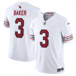 Arizona Cardinals Budda Baker Nike 2023 White Vapor F.U.S.E. Limited Jersey