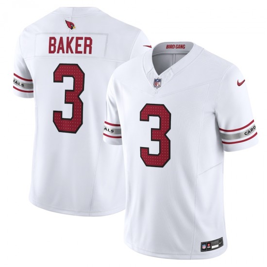 Arizona Cardinals Budda Baker Nike 2023 White Vapor F.U.S.E. Limited Jersey