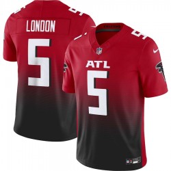 Atlanta Falcons Drake London Nike 2023 Red Vapor F.U.S.E. Limited Jersey