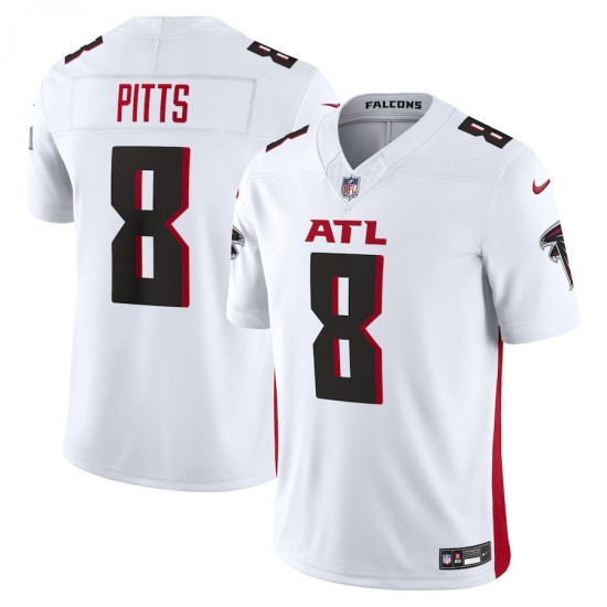 Atlanta Falcons Kyle Pitts Nike 2023 White Vapor F.U.S.E. Limited Jersey