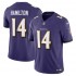 Baltimore Ravens Kyle Hamilton Nike 2023 Purple Vapor F.U.S.E. Limited Jersey