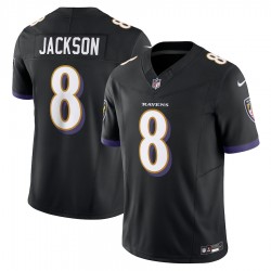 Baltimore Ravens Lamar Jackson Nike 2023 Black Vapor F.U.S.E. Limited Jersey