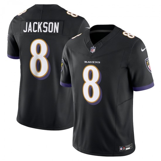 Baltimore Ravens Lamar Jackson Nike 2023 Black Vapor F.U.S.E. Limited Jersey