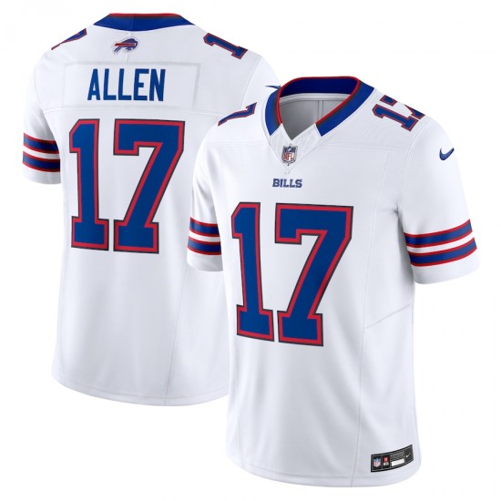 Buffalo Bills Josh Allen Nike 2023 White Vapor F.U.S.E. Limited Jersey