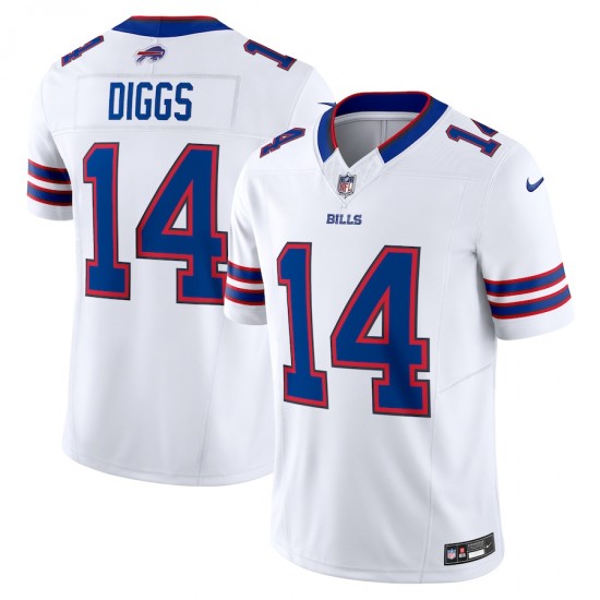 Buffalo Bills Stefon Diggs Nike 2023 White Vapor F.U.S.E. Limited Jersey