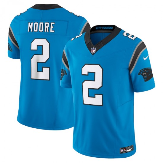 Carolina Panthers D.J. Moore Nike 2023 Blue Vapor F.U.S.E. Limited Jersey