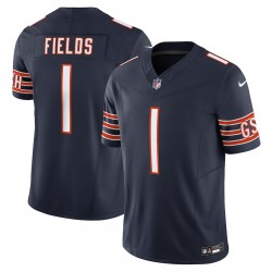 Chicago Bears Justin Fields Nike 2023 Navy Vapor F.U.S.E. Limited Jersey