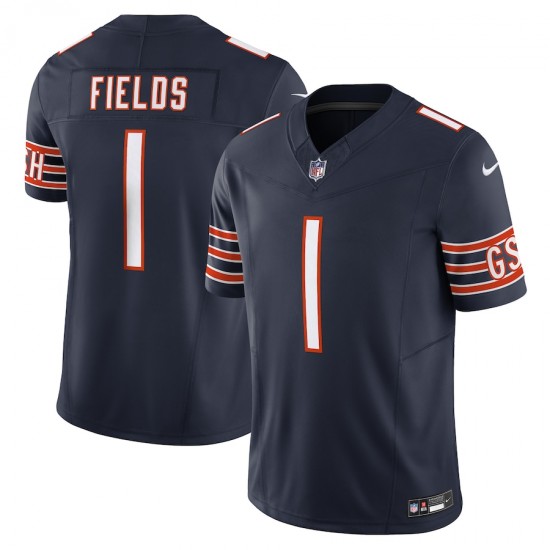 Chicago Bears Justin Fields Nike 2023 Navy Vapor F.U.S.E. Limited Jersey