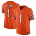 Chicago Bears Justin Fields Nike 2023 Orange Vapor F.U.S.E. Limited Jersey