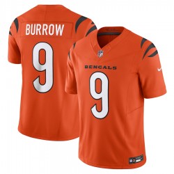 Cincinnati Bengals Joe Burrow Nike 2023 Orange Vapor F.U.S.E. Limited Jersey