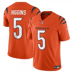 Cincinnati Bengals Tee Higgins Nike 2023 Orange Vapor F.U.S.E. Limited Jersey