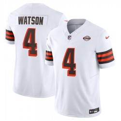 Cleveland Browns Deshaun Watson Nike 2023 White Alternate Vapor F.U.S.E. Limited Jersey