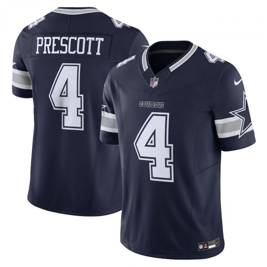 Dallas Cowboys Dak Prescott Nike 2023 Navy Vapor F.U.S.E. Limited Jersey
