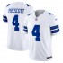 Dallas Cowboys Dak Prescott Nike 2023 White Vapor F.U.S.E. Limited Jersey