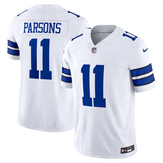 Dallas Cowboys Micah Parsons Nike 2023 White Vapor F.U.S.E. Limited Jersey