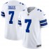 Dallas Cowboys Trevon Diggs Nike 2023 White Vapor F.U.S.E. Limited Jersey