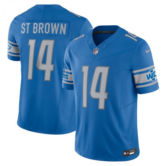 Detroit Lions Amon Ra St. Brown Nike 2023 Blue Vapor F.U.S.E. Limited Jersey
