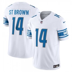 Detroit Lions Amon Ra St. Brown Nike 2023 White Vapor F.U.S.E. Limited Jersey
