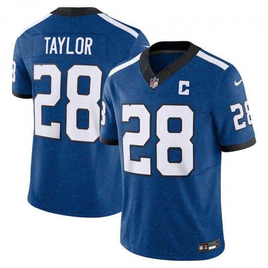 Indianapolis Colts Jonathan Taylor Nike 2023 Royal Indiana Nights Alternate Vapor F.U.S.E. Limited Jersey