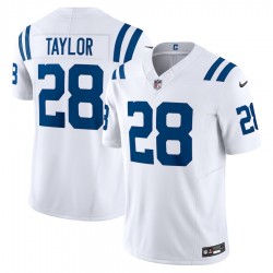 Indianapolis Colts Jonathan Taylor Nike 2023 White Vapor F.U.S.E. Limited Jersey