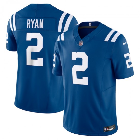 Indianapolis Colts Matt Ryan Nike 2023 Royal Vapor F.U.S.E. Limited Jersey