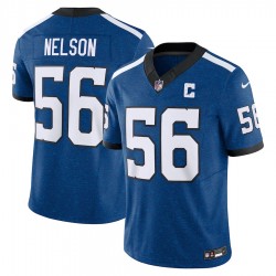 Indianapolis Colts Quenton Nelson Nike 2023 Royal Indiana Nights Alternate Vapor F.U.S.E. Limited Jersey