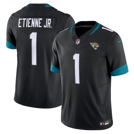Jacksonville Jaguars Travis Etienne Nike 2023 Black Alternate Vapor F.U.S.E. Limited Jersey