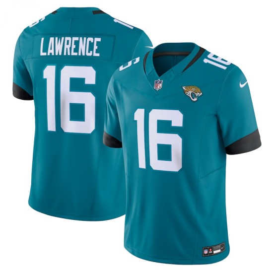 Jacksonville Jaguars Trevor Lawrence Nike 2023 Teal Vapor F.U.S.E. Limited Jersey