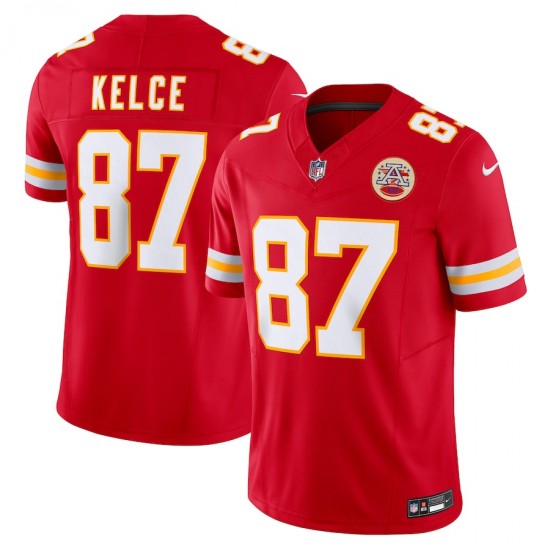 Kansas City Chiefs Travis Kelce Nike 2023 Red Vapor F.U.S.E. Limited Jersey